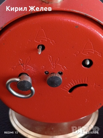 Винтидж механичен будилник СЛАВА СССР рядък за КОЛЕКЦИОНЕРИ 51348, снимка 5 - Антикварни и старинни предмети - 51823789