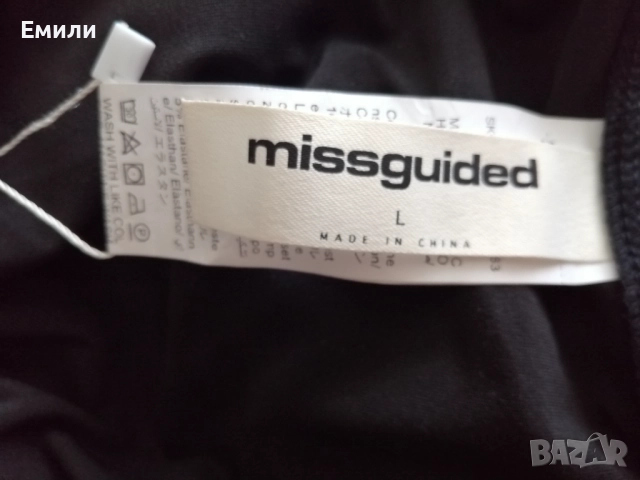 MISSGUIDED нова къса дамска пола с волани и цвете р-р L (EU 40), елегантна и секси, снимка 10 - Поли - 51191716