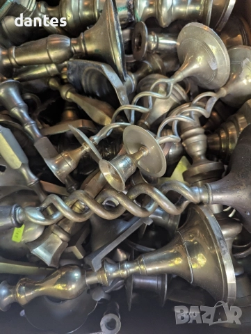 Бронзови съдове, сервизи, чайници, халби, свещници и др. – 222 бр., снимка 5 - Антикварни и старинни предмети - 51816434