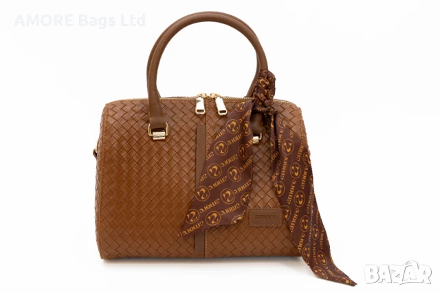 Класическа дамска чанта AMORE Beatrice - Tan