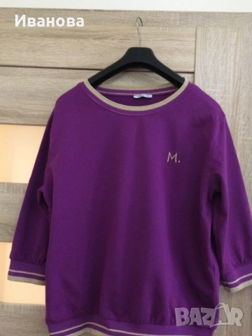 Спортна лилава блуза., снимка 4 - Блузи с дълъг ръкав и пуловери - 53578296