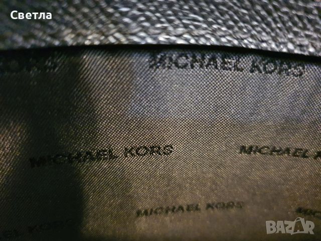 Чанта MICHAEL KORS, естествена кожа, черна, снимка 5 - Чанти - 46652423