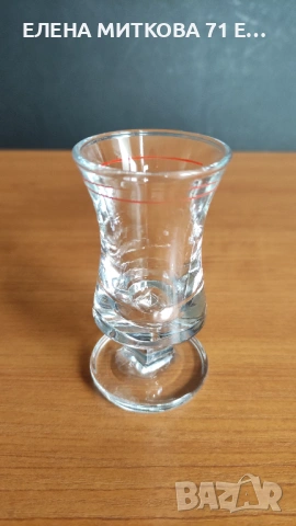 Комплект от 7 бр.масивни немски шотчета от кристално стъкло, снимка 4 - Чаши - 53637226