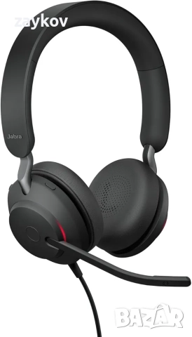 Jabra Evolve2 40 SE - Кабелни стерео слушалки с шумопотискане и 3 микрофона, снимка 3 - Слушалки и портативни колонки - 52257312