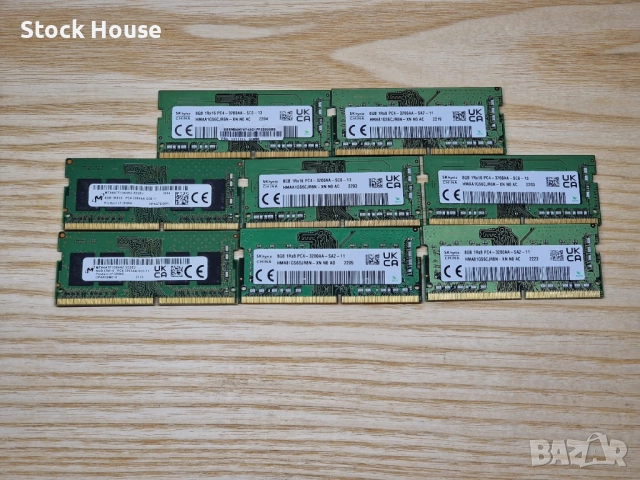 8GB DDR4 3200Mhz Samsung Hynix Crucial Micron Рам Памет за лаптоп с гаранция!