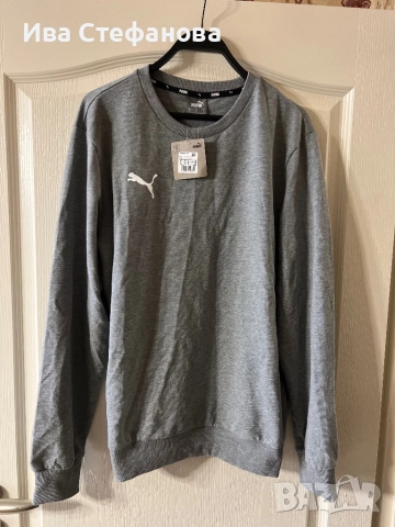 Нова с спортна сива дамска оригинална блуза Puma puma Пума с етикет