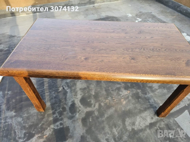 Масивна дъбова трапезна маса, снимка 2 - Маси - 52806747