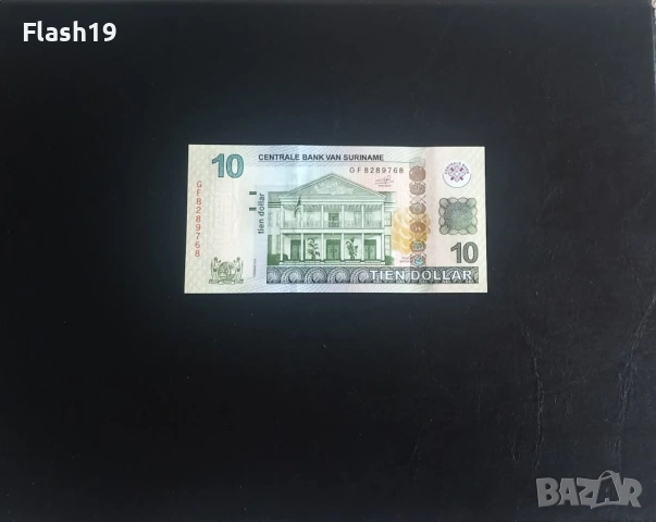 ⭐ Суринам 10 долара 2019 г. UNC ⭐