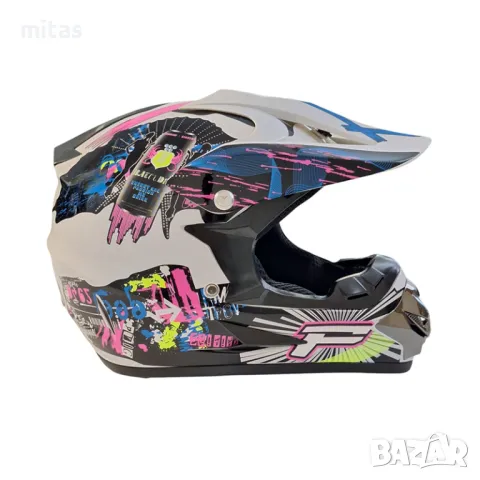 Кросова каска ACEBIKE, Full Face, DOT, Размер: M-L - Вело, Мото, Скутер, снимка 6 - Аксесоари за велосипеди - 49663456