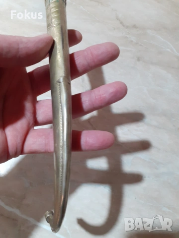 Стара метална кания за нож ханджар, снимка 4 - Антикварни и старинни предмети - 53347601