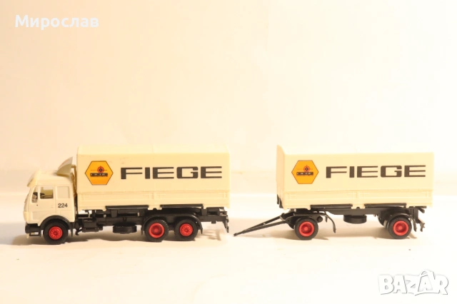 HERPA H0 1/87 MERCEDES BENZ TIR КОЛИЧКА КАМИОН МОДЕЛ