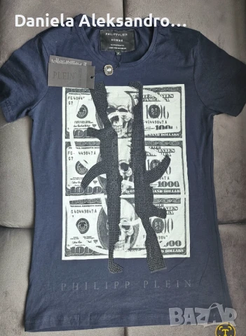 Philipp Plein нова дамска М размер, снимка 2 - Тениски - 50570583