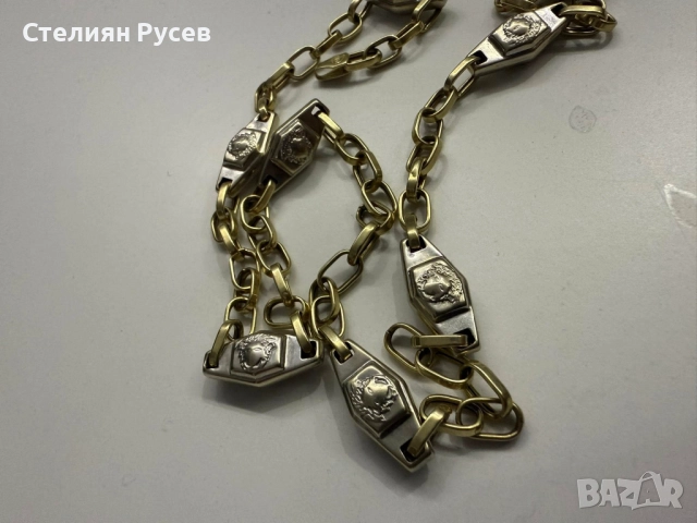 16.37гр 56см мъжки златен ланец версаче / златно колие / синджир / ланец / злато / златен / GOLD 585, снимка 6 - Колиета, медальони, синджири - 52028592