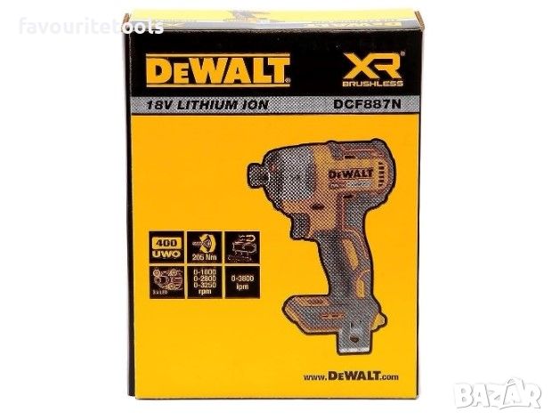 Акумулаторен безчетков импакт Dewalt DCF887N, без батерии и зарядно, снимка 6 - Винтоверти - 45855887