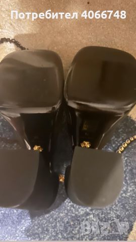 НОВИ ОРИГИНАЛНИ VERSACE WOMENS MEDUSA AEVITAS PLATFORM SANDAL BLACK EU НЕ СА НОСЕНИ НИТО ВЕДНЪЖ! ПЕР, снимка 7 - Дамски обувки на ток - 45286001