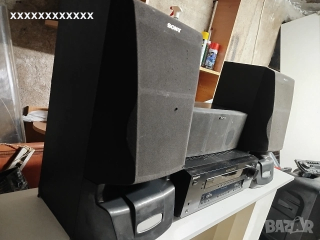 Ресийвър/усилвател с колони и съраунд център SONY