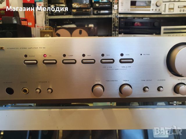 Усилвател Marantz PM-53 В отлично техническо състояние.ДИма забележки по външния вид (видими от сним, снимка 4 - Ресийвъри, усилватели, смесителни пултове - 46293670