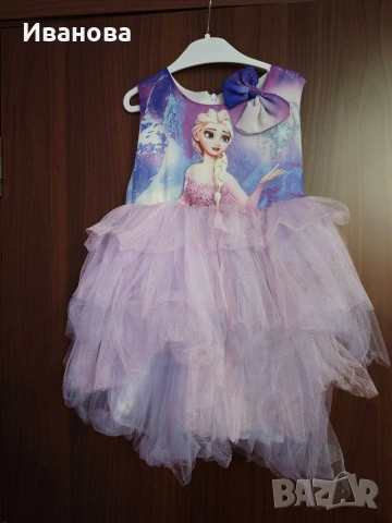 Детски официални рокли Елза, барби, снимка 4 - Детски рокли и поли - 54134087