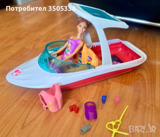 Яхта за кукли - Барби + аксесоари, снимка 3 - Играчки за стая - 46408994