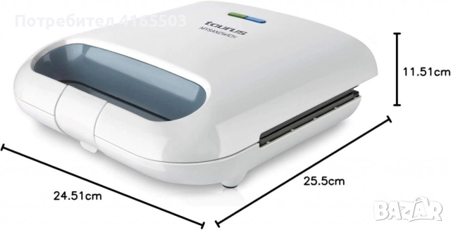 Сандвич преса Taurus Mysandwich – бързо, лесно и вкусно приготвяне на сандвичи, снимка 2 - Тостери - 52679865