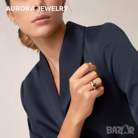 CARTIER Panthere de Cartier Rose Gold Black Дамски Пръстен, снимка 11 - Пръстени - 52821406