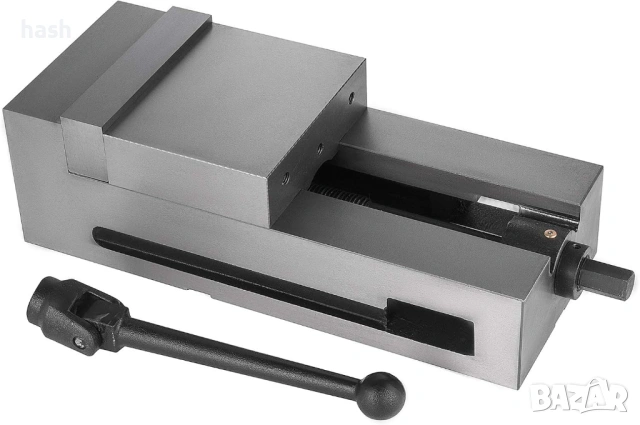 VEVOR Високопрецизен фрезов менгеме 6 инча, настолна скоба от чугун, плоска скоба за фрезоване, проб, снимка 3 - Други инструменти - 53752643