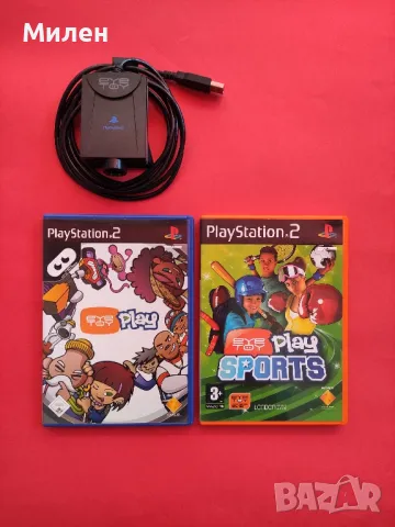 Eye Toy камера за PS2 ПС2 Playstation 2 + 2 игри, снимка 1 - Игри за PlayStation - 49442871