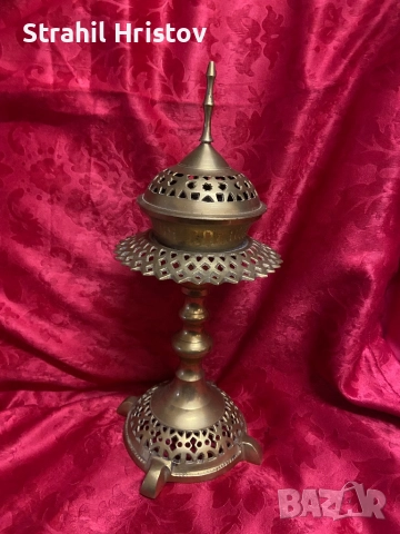 Кандило евреиско старо, снимка 3 - Антикварни и старинни предмети - 52858146