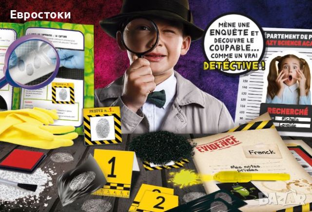 Игрален комплект Crazy Science La Science Dei Detective - детективска наука, снимка 2 - Игри и пъзели - 46041339