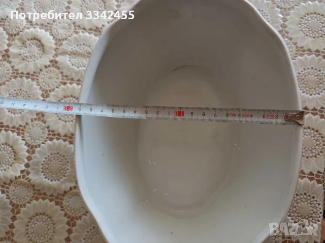 Стар порцеланов супник, снимка 3 - Антикварни и старинни предмети - 51571737