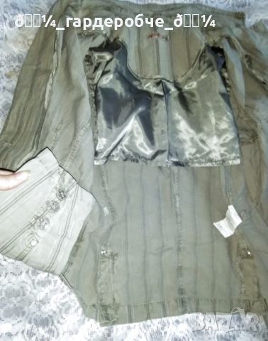 🍀Дамско ново тънко пролетно яке тип сако, с джобове и красиви копчета-Л,ХЛ🍀, снимка 2 - Якета - 45436759