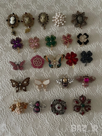 Нови красиви брошки на цени до 10 лв, снимка 2 - Други - 52060794