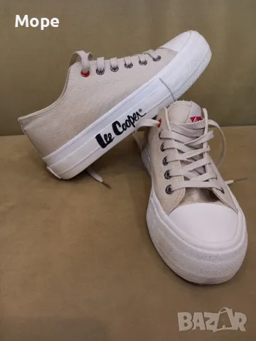 Бели кецове Lee Cooper, снимка 1 - Кецове - 47159881