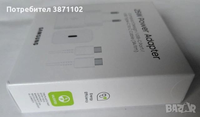 Original Samsung 25W PD Adapter EP-T2510 – USB-C Адаптер за Бързо Зареждане, iPhone, Galaxy S23/S24,, снимка 4 - Оригинални зарядни - 53524202