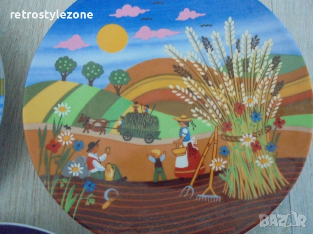 № 8390 Три порцеланови декоративни чинии / пана – Reutter Porzellan  , снимка 3 - Други ценни предмети - 52539989