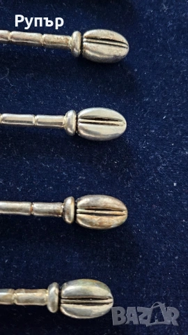 Посребрени десертни вилички, снимка 2 - Прибори за хранене, готвене и сервиране - 53092845