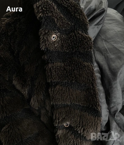 vintage mid-length faux fur coat, снимка 7 - Палта, манта - 53997424