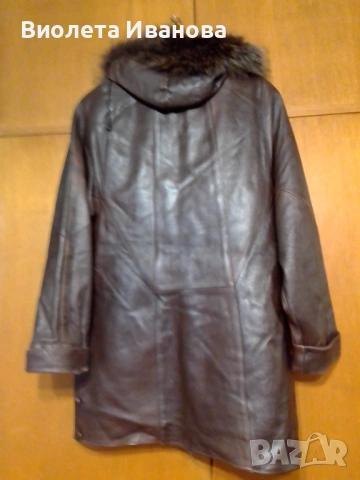 Кожено палто от естествена кожа , снимка 3 - Палта, манта - 53768707