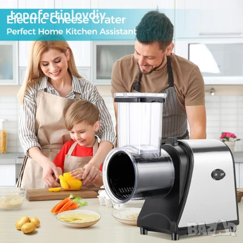 Електрическо ренде COOCHEER,Professional Vegetable Slicer,Гаранция, снимка 3 - Кухненски роботи - 54155170