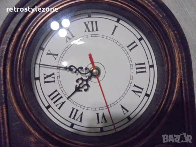 № 8288 Настолен часовник с LED камина   , снимка 6 - Други ценни предмети - 51926279