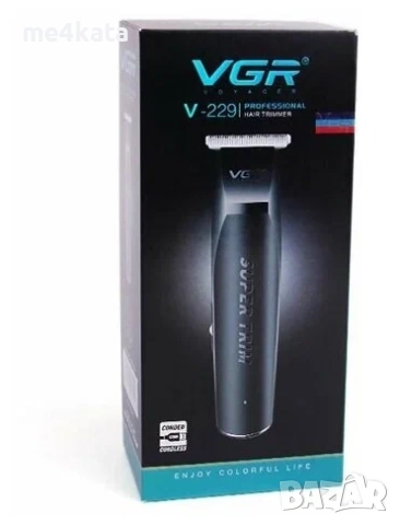 Тример за Подстригване VGR V-229 – Безжичен, С Неръждаеми Остриета и USB Зареждане, снимка 5 - Друга електроника - 52733573