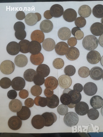 лот 100 броя социалистически разменни монети БГ., снимка 2 - Нумизматика и бонистика - 53638786
