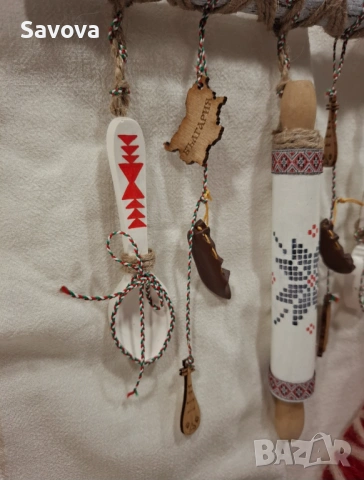 Малко стенно пано в етно стил, снимка 4 - Ръчно изработени сувенири - 53079092