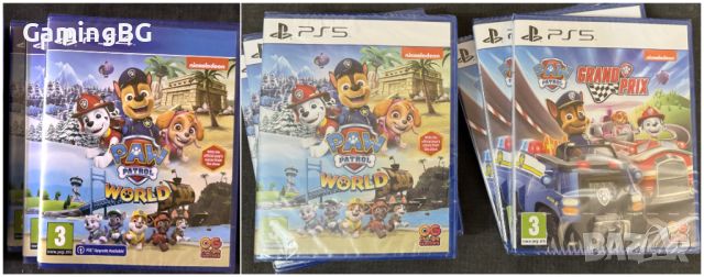 чисто нови Paw Patrol World за PS4 и PS5, Paw Patrol Grand Prix за PS5, снимка 1 - Игри за PlayStation - 45594098