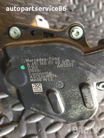 Дроселова клапа за Mercedes W639 Vito 113 CDI OM651 (2009-2013) A6511400360, снимка 3 - Части - 53861463