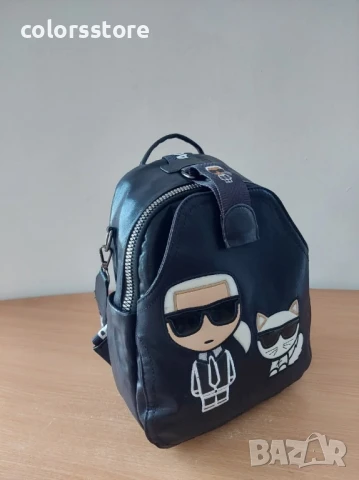 Черна раница Karl Lagerfeld/SG82, снимка 4 - Раници - 50777493