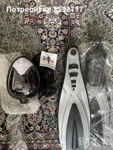 Clique шнорхелова маска + плавници за плуване Proflex / Aquatics, снимка 4 - Водни спортове - 53886814