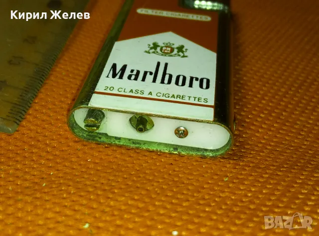 MARLBORO Стара КОЛЕКЦИОНЕРСКА ГАЗОВА МЕТАЛНА ЗАПАЛКА МАРКОВА ВИНТИДЖ МОДЕЛ 47105, снимка 2 - Запалки - 47003558