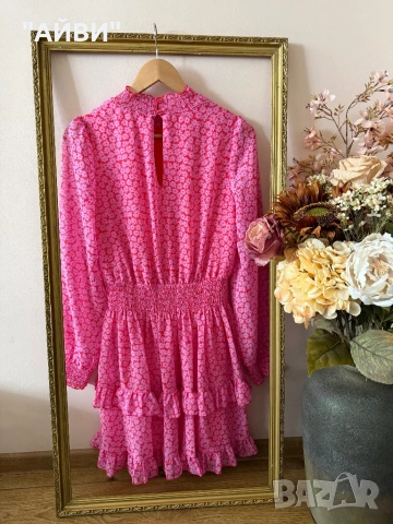 Нова елегантна рокля на цветя, снимка 4 - Рокли - 54003901