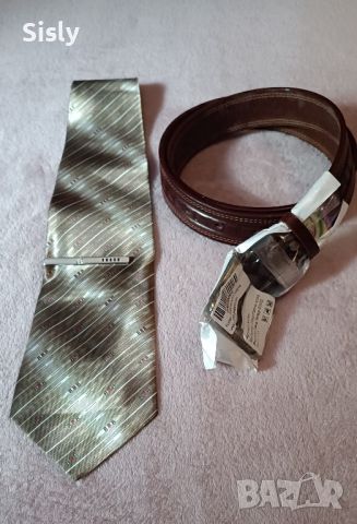 Мъжки комплект -колан и вратовръзка, снимка 1 - Спортни дрехи, екипи - 46403611